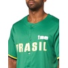 image:imageOuterstuff FIFA World Cup 2026 Mens Short Sleeve Button Front Baseball JerseyBrazil