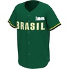 image:imageOuterstuff FIFA World Cup 2026 Mens Short Sleeve Button Front Baseball JerseyBrazil