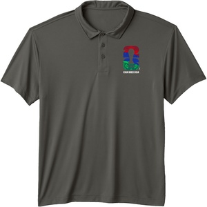 image:imageFIFA World CUP26 Host Country Trophy Logo Performance Polo ShirtAsphalt Grey