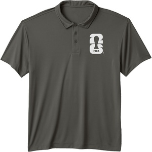 image:imageFIFA World CUP26 Official Logo Trophy Performance Polo ShirtAsphalt Grey