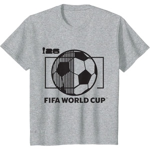 image:imageKids FIFA World CUP26 Event Stripe Ball TShirtHeather Grey