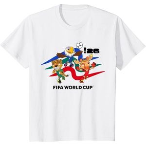 image:imageKids FIFA World CUP26 Host Country Mascots Action TShirtWhite