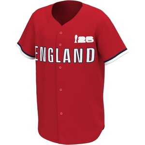 image:imageOuterstuff FIFA World Cup 2026 Mens Short Sleeve Button Front Baseball JerseyEngland