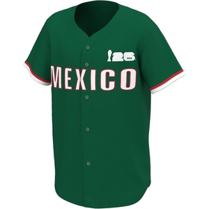image:imageOuterstuff FIFA World Cup 2026 Mens Short Sleeve Button Front Baseball JerseyMexico