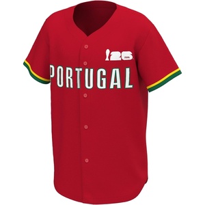 image:imageOuterstuff FIFA World Cup 2026 Mens Short Sleeve Button Front Baseball JerseyPortugal