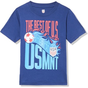 image:imageOuterstuff US Soccer Federation Boys Flame On Short Sleeve CrewneckNavy