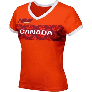 image:imageOuterstuff Womens VNeck Soccer TeeRed