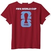 image:imageKids FIFA World CUP26 Argentina ShortSleeve Soccer JerseyRedWhite
