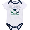 image:imageOuterstuff FIFA World Cup 2026 Infant and Toddler 3 Pack Country OnsieBrazil