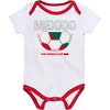 image:imageOuterstuff FIFA World Cup 2026 Infant and Toddler 3 Pack Country OnsieMexico
