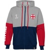 image:imageOuterstuff International Soccer mens Fifa World Cup Country Contrast Panel Fleece HoodBlackredheather Grey