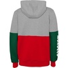 image:imageOuterstuff International Soccer mens Fifa World Cup Country Contrast Panel Fleece HoodRedgreenheather Grey