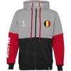 image:imageOuterstuff International Soccer mens Fifa World Cup Country Contrast Panel Fleece HoodBlackredheather Grey