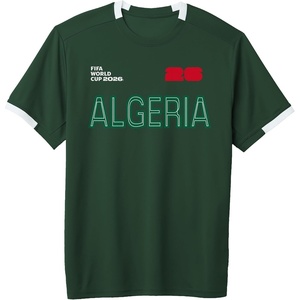 image:imageFIFA World CUP26 Algeria ShortSleeve Soccer JerseyDark GreenWhite