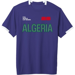 image:imageFIFA World CUP26 Algeria ShortSleeve Soccer JerseyPurpleWhite