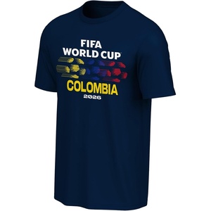 image:imageFIFA World Cup 2026 Mens Official Country Team Color Wordmark Logo TShirtColombia