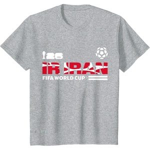 image:imageKids FIFA WORLD CUP26 Qualifier Iran TShirtHeather Grey