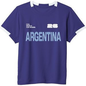 image:imageKids FIFA World CUP26 Argentina ShortSleeve Soccer JerseyPurpleWhite