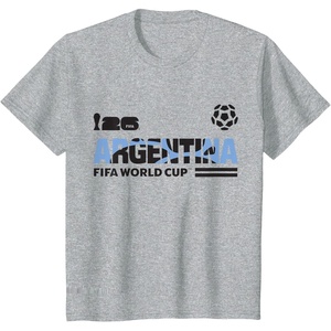 image:imageKids FIFA World CUP26 Qualifier Argentina TShirtHeather Grey
