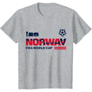 image:imageKids FIFA World CUP26 Qualifier Norway TShirtHeather Grey