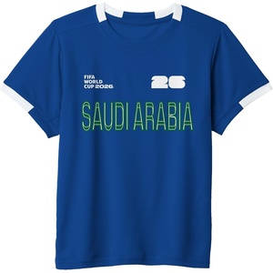image:imageKids FIFA World CUP26 Saudi Arabia ShortSleeve Soccer JerseyRoyal BlueWhite