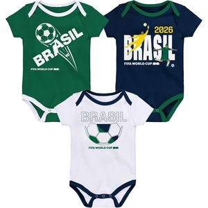 image:imageOuterstuff FIFA World Cup 2026 Infant and Toddler 3 Pack Country OnsieBrazil