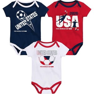 image:imageOuterstuff FIFA World Cup 2026 Infant and Toddler 3 Pack Country OnsieUsa