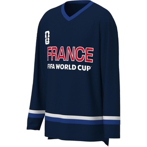 image:imageOuterstuff FIFA World Cup 2026 Mens Long Sleeve VNeck Hockey JerseyFrance