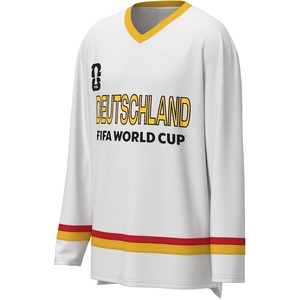 image:imageOuterstuff FIFA World Cup 2026 Mens Long Sleeve VNeck Hockey JerseyGermany