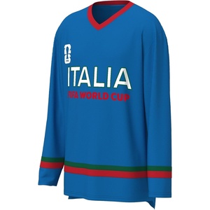 image:imageOuterstuff FIFA World Cup 2026 Mens Long Sleeve VNeck Hockey JerseyItaly