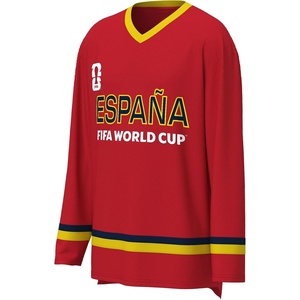 image:imageOuterstuff FIFA World Cup 2026 Mens Long Sleeve VNeck Hockey JerseySpain