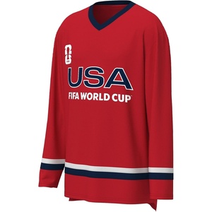 image:imageOuterstuff FIFA World Cup 2026 Mens Long Sleeve VNeck Hockey JerseyUsa