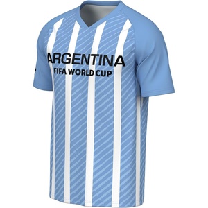 image:imageOuterstuff FIFA World Cup 2026 Mens Short Sleeve Sublimated Soccer Fashion TopArgentina