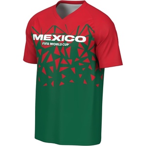 image:imageOuterstuff FIFA World Cup 2026 Mens Short Sleeve Sublimated Soccer Fashion TopMexico