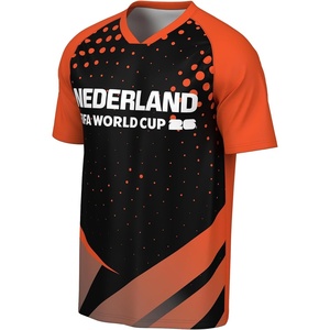 image:imageOuterstuff FIFA World Cup 2026 Mens Short Sleeve Sublimated Soccer Fashion TopNetherlands