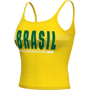 image:imageOuterstuff FIFA World Cup 2026 Womens Spaghetti Strap Country TankBrazil