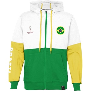 image:imageOuterstuff International Soccer mens Fifa World Cup Country Contrast Panel Fleece HoodGreenyellowwhite