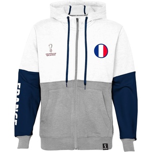 image:imageOuterstuff International Soccer mens Fifa World Cup Country Contrast Panel Fleece HoodHeather Greybluewhite