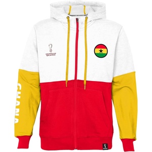 image:imageOuterstuff International Soccer mens Fifa World Cup Country Contrast Panel Fleece HoodRedgoldwhite