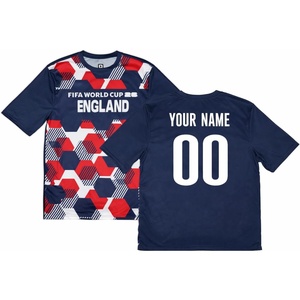 image:imageCustom FIFA World Cup 2026 Country Hex Pattern Sublimated Team Jersey US Alpha Medium Regular Regular England Multicolor