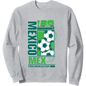 image:imageFIFA WORLD CUP26 Mexico Host Country Football SweatshirtHeather Grey