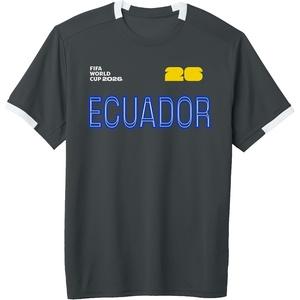 image:imageFIFA World CUP26 Ecuador ShortSleeve Soccer JerseySlate GreyWhite