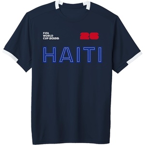 image:imageFIFA World CUP26 Haiti ShortSleeve Soccer JerseyNavy BlueWhite