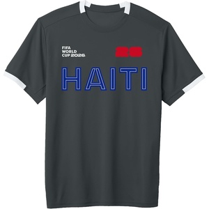 image:imageFIFA World CUP26 Haiti ShortSleeve Soccer JerseySlate GreyWhite