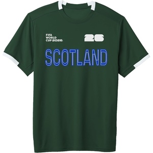 image:imageFIFA World CUP26 Scotland ShortSleeve Soccer JerseyDark GreenWhite
