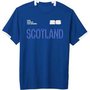 image:imageFIFA World CUP26 Scotland ShortSleeve Soccer JerseyRoyal BlueWhite