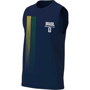 image:imageFIFA World Cup 2026 Mens Official Country Stripe Sleeveless Muscle Tee Tank TopBrazil