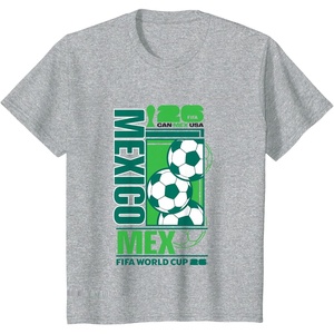 image:imageKids FIFA WORLD CUP26 Mexico Host Country Football TShirtHeather Grey
