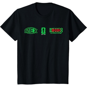 image:imageKids FIFA WORLD CUP26 Mexico Host Country Multi Logo TShirtBlack
