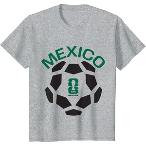 image:imageKids FIFA WORLD CUP26 Mexico Host Country Panel Ball TShirtHeather Grey